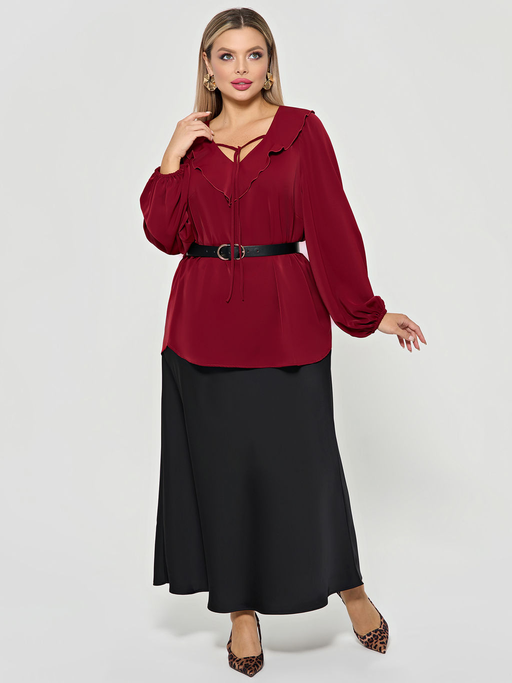 Блузка 0059-26 алый - Dora фото 166