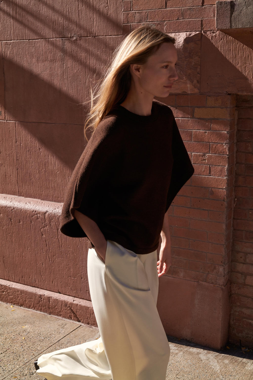 KNIT WIDE SLEEVE JUMPER