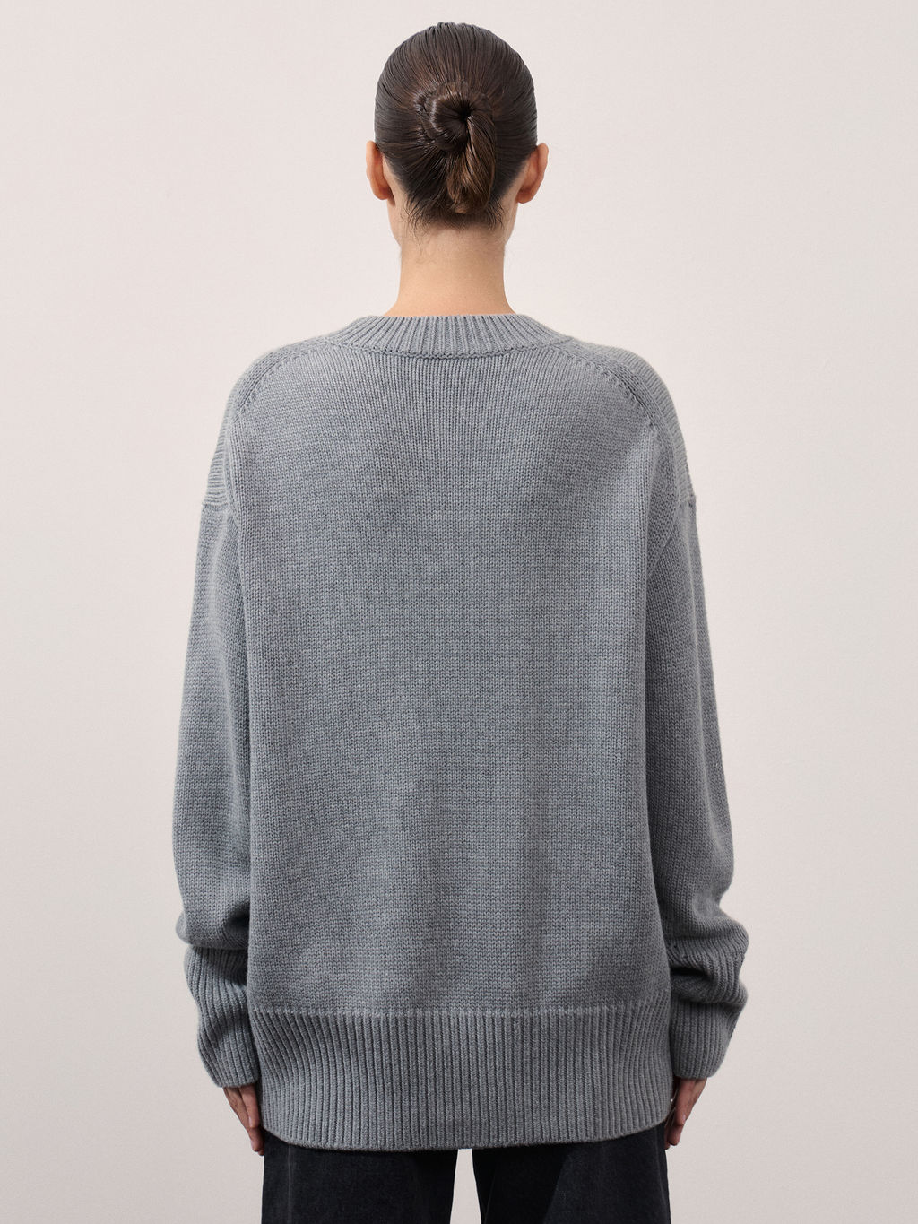 Оверсайз джемпер с шерстью в составе / Zarina  фото 6