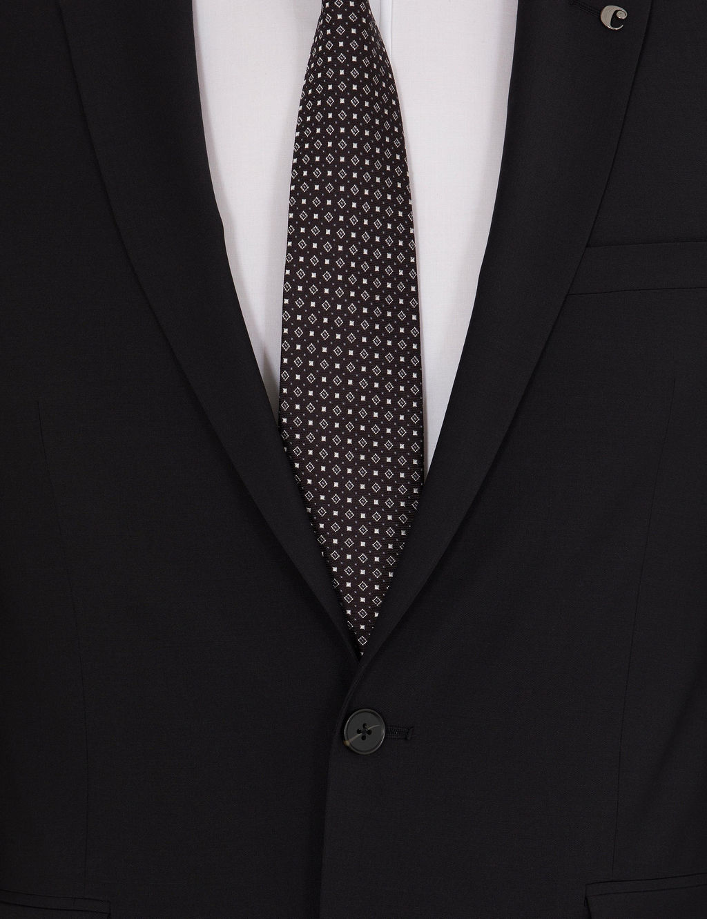 Черный костюм узкого кроя - Cacharel фото 5