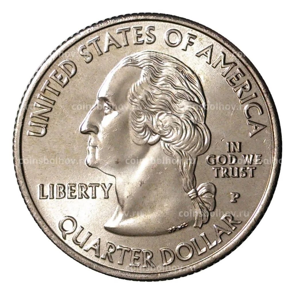 Монета 25 центов 2001 года P Штаты и территории - Северная Каролина