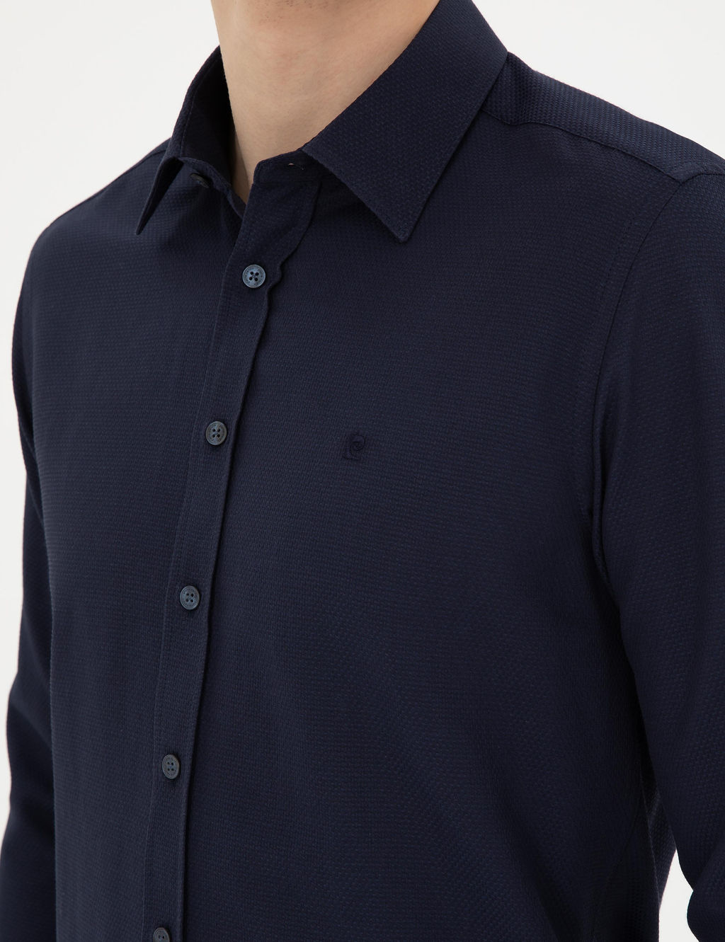 Lacivert Slim Fit Arm_rl_ Uzun Kollu G_mlek
