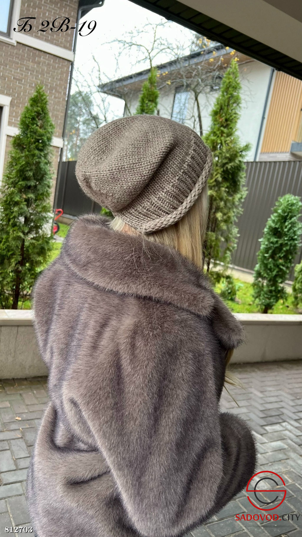 Шапка-косынка из трикотажа