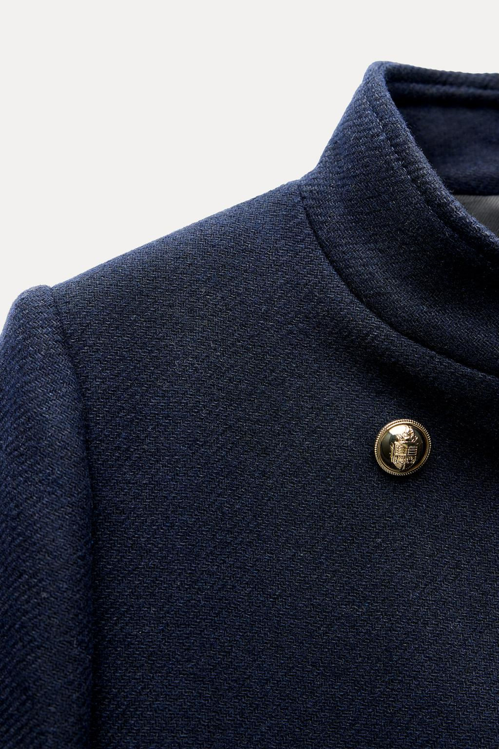 WOOL BLEND DOUBLE-BREASTED COAT - Zara фото 22