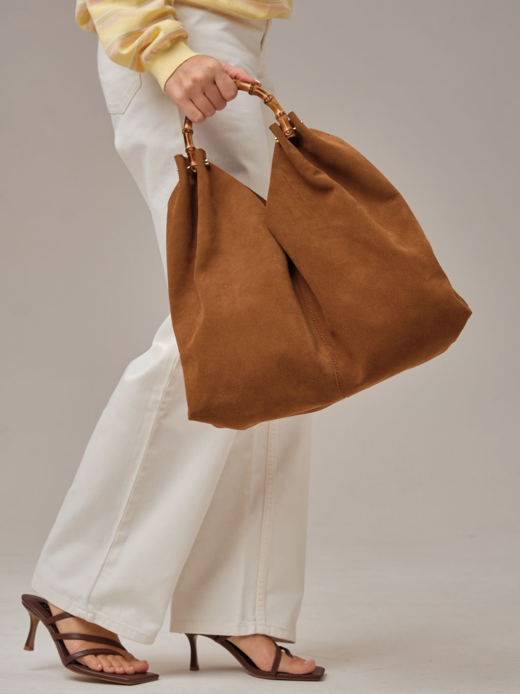 Замшевая сумка Bamboo DBR 30990 светло-коричневый  фото 11