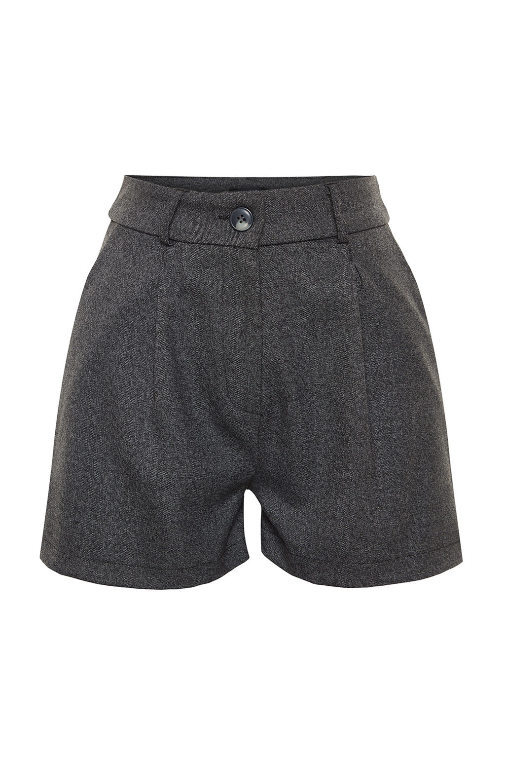 TRENDYOLMILLA Antrasit Regular Kal?p Dokuma Sort TWOAW24SR00060