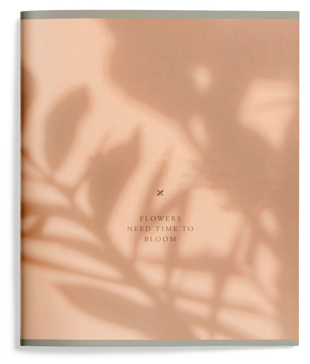 Тетрадь 96 л. А5 клетка, на скрепке, офсет LOREX SHADOW OF HAPPINESS мелованный картон, запечатка форзаца, soft touch - Buro фото 3