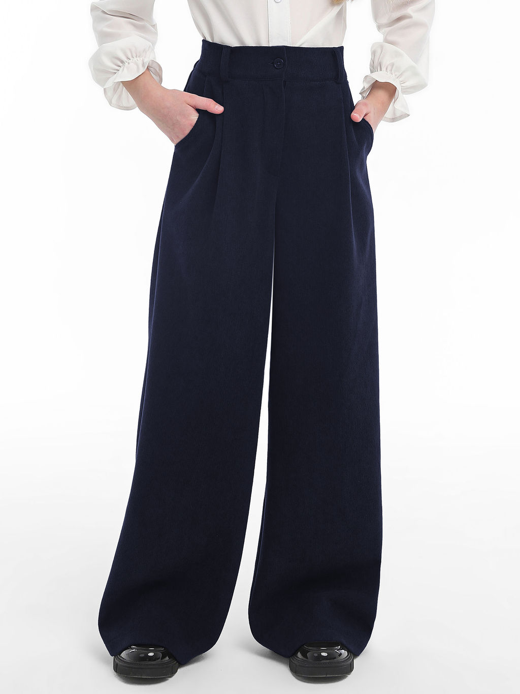 Брюки-палаццо для девочек - Синий мир фото 2