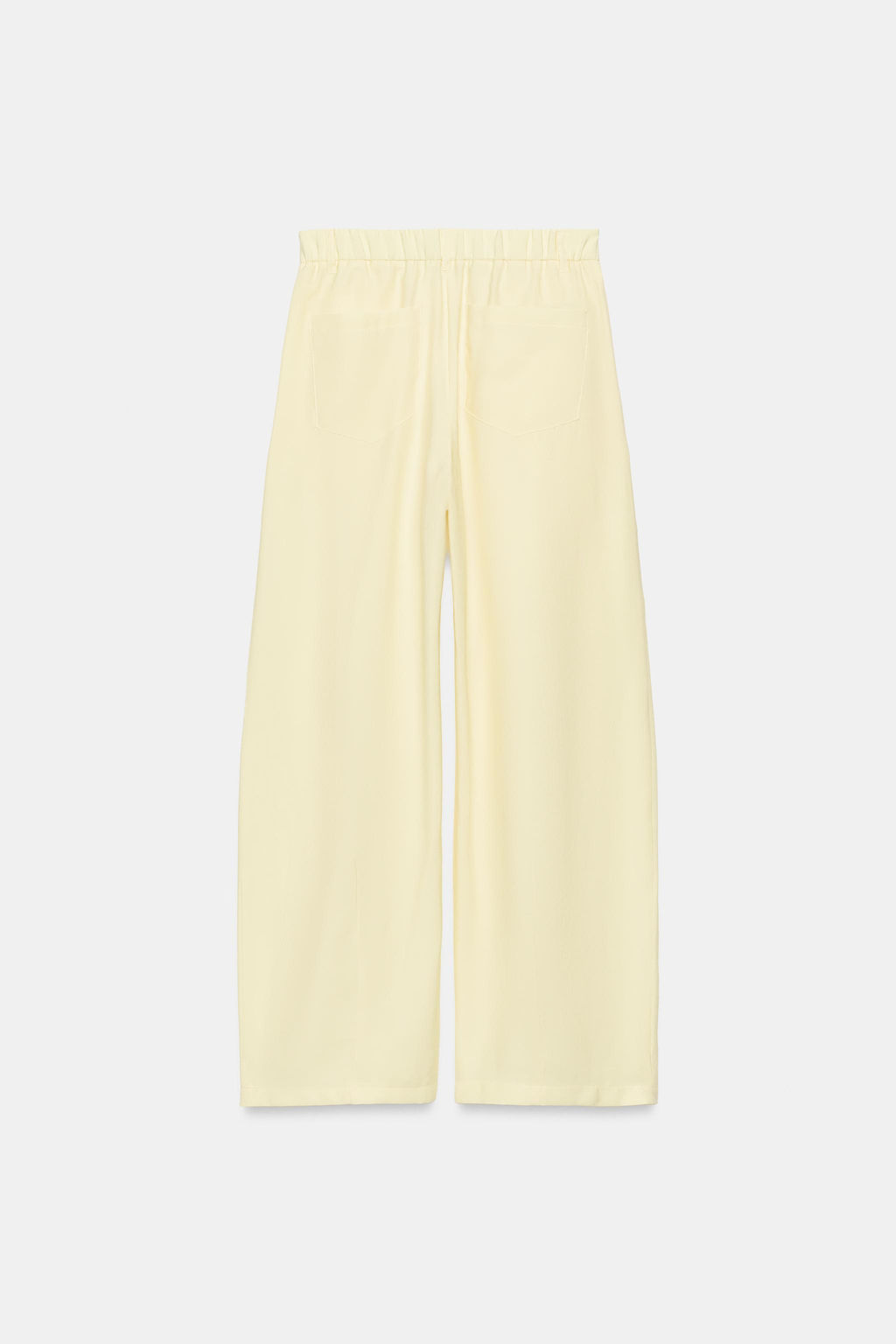 PANTAL?N FLUIDO PLIEGUES / Amarillo claro - Zara фото 8