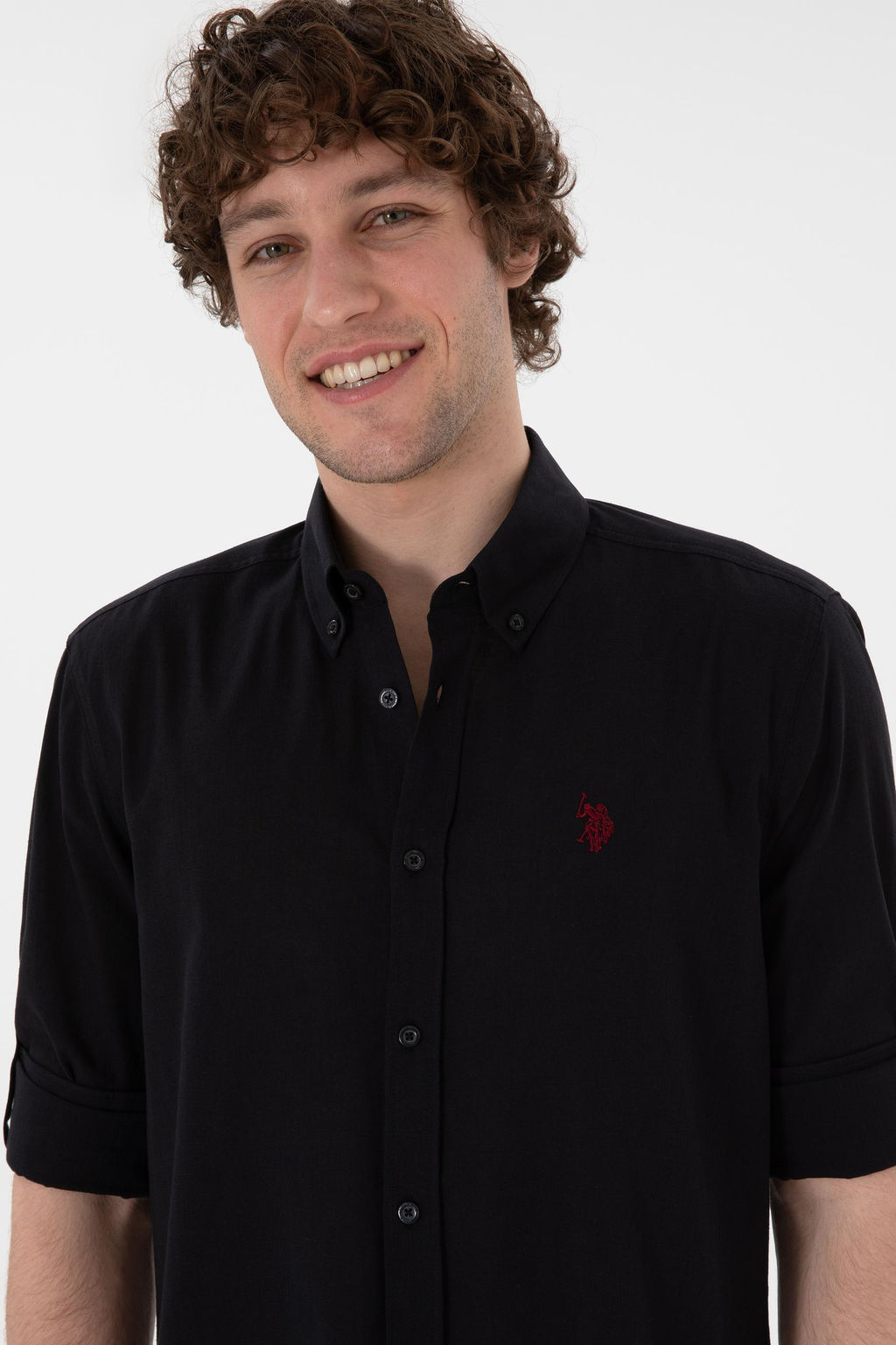 Erkek Siyah Uzun Kollu Basic G_mlek Sepette S_rpriz _ndirim - U.s. polo assn фото 3