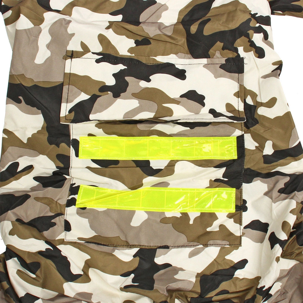 Дождевик для крупных пород собак "KOMFORT", принт хаки, р 5XL