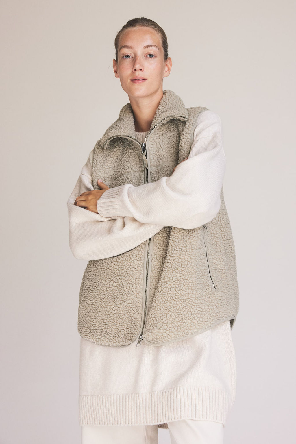 MAMA Chaleco de borreguito Before & After - H&m фото 3