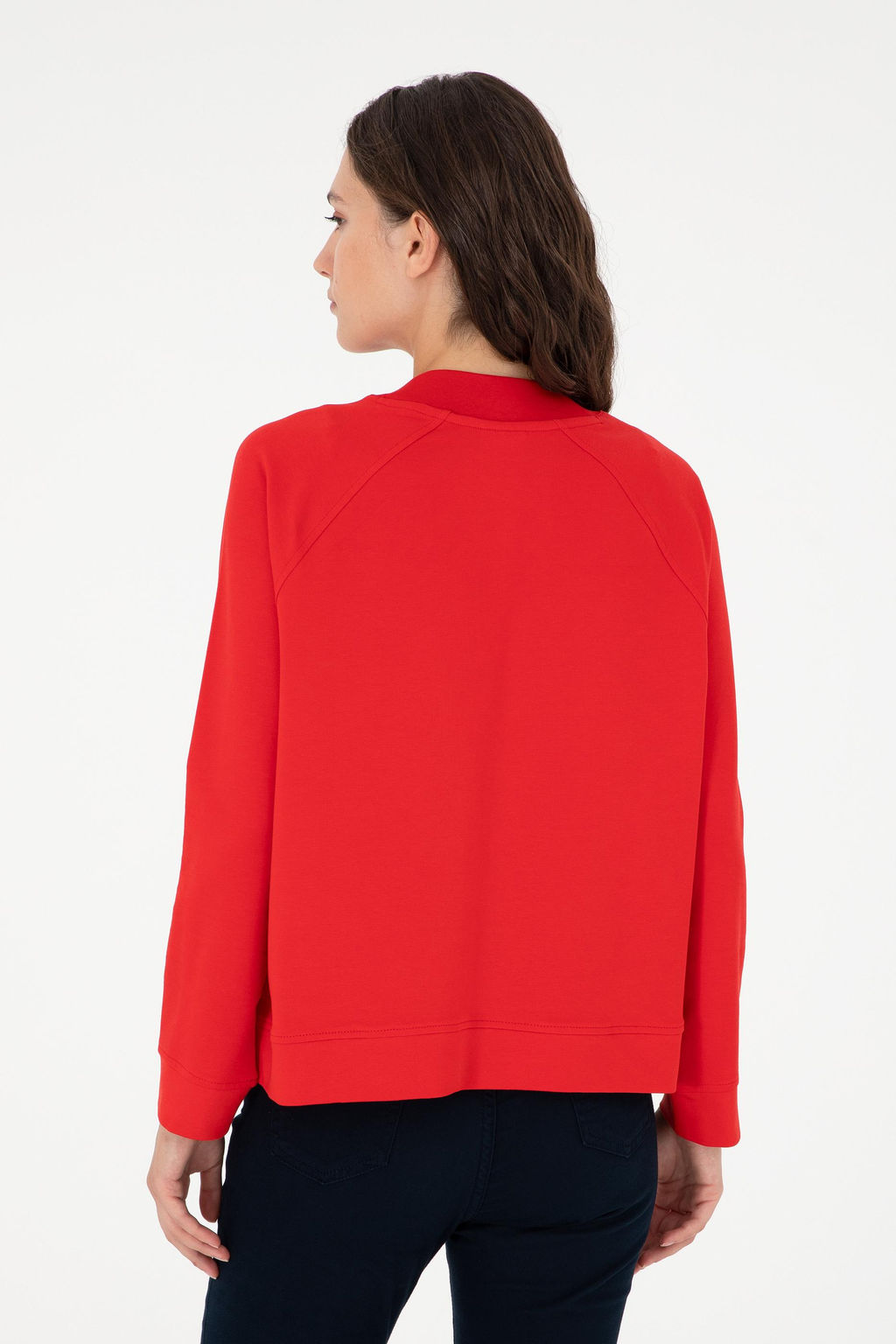 Женский красный свитшот Неожиданная скидка в корзине - U.s. polo assn фото 5