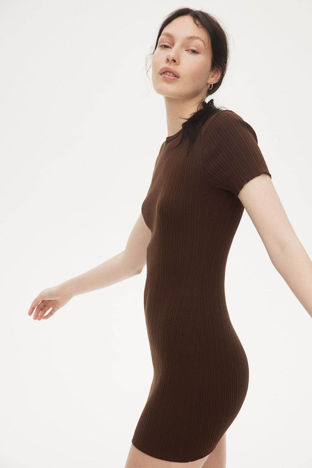 Vestido ajustado en punto de canale - H&m фото 4