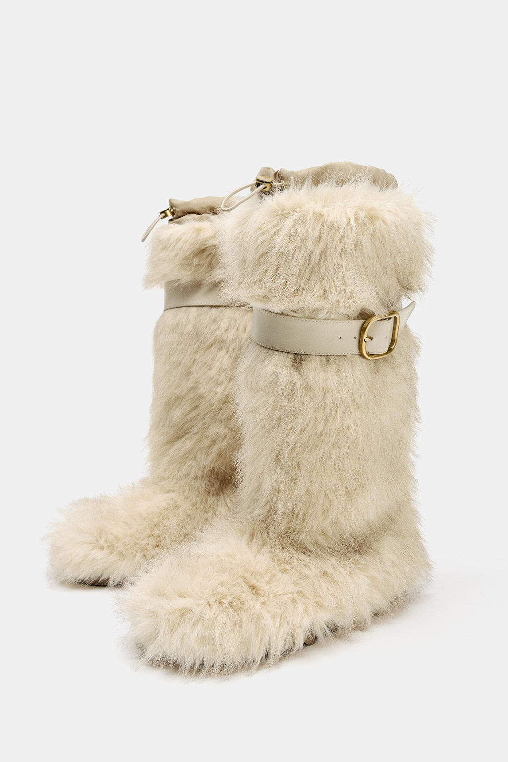 FAUX FUR BOOTS WITH STRAP SKI COLLECTION - Zara фото 8