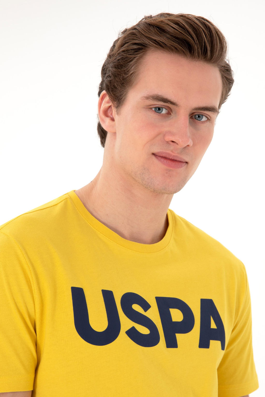 Erkek Regular Fit Bisiklet Yaka Koyu Sar_ Basic Ti__rt Sepette S_rpriz _ndirim - U.s. polo assn фото 2