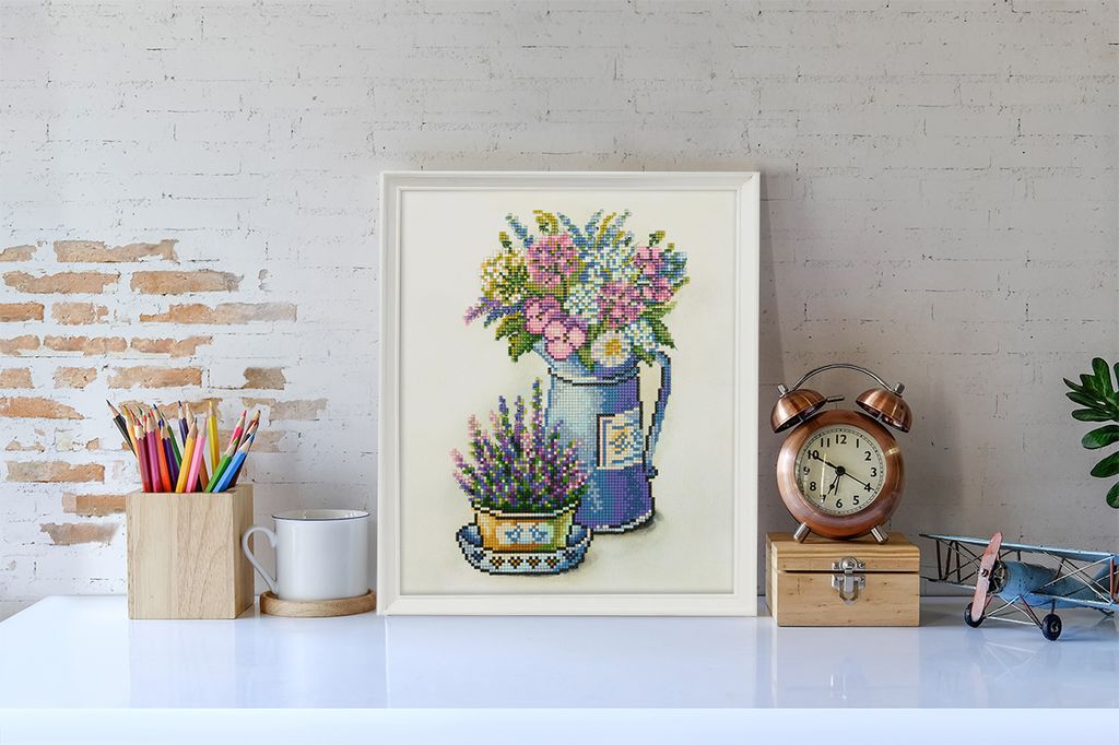 Кристальная (алмазная) мозаика ФРЕЯ ALVR-303 Букет Прованса 25 х 30 см