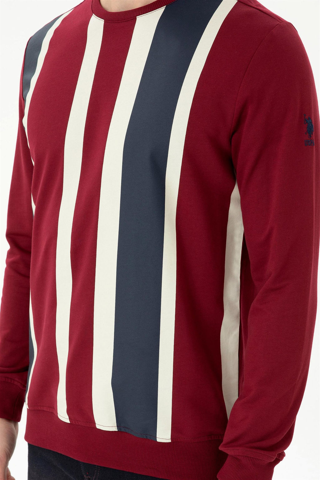 Мужской бордово-красный свитшот - U.s. polo assn фото 6