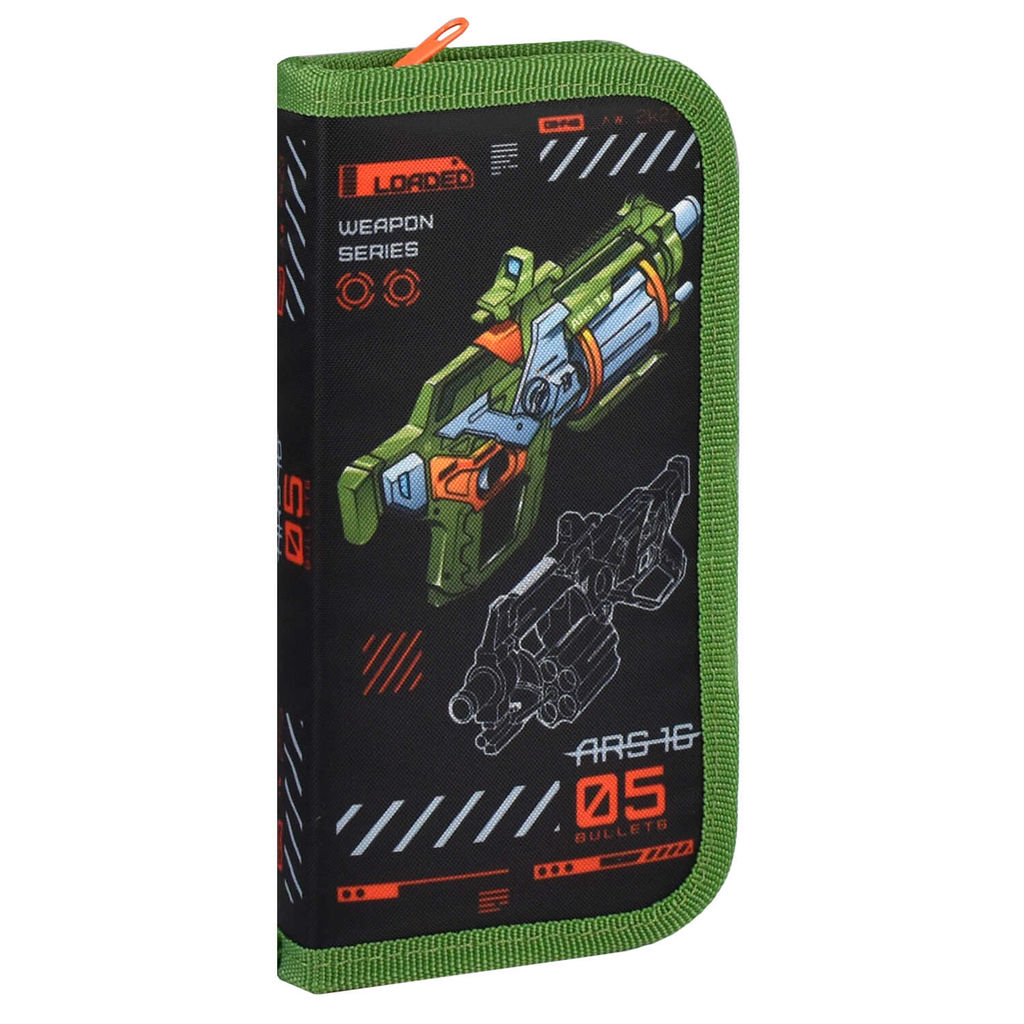 Пенал школьный Феникс+, арт.65661/ 24 БЛАСТЕР (без наполнения, 10x20x2,5 см, полиэстер, молния, субл