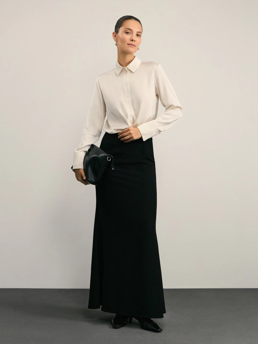 Атласная блузка / Zarina  фото 2