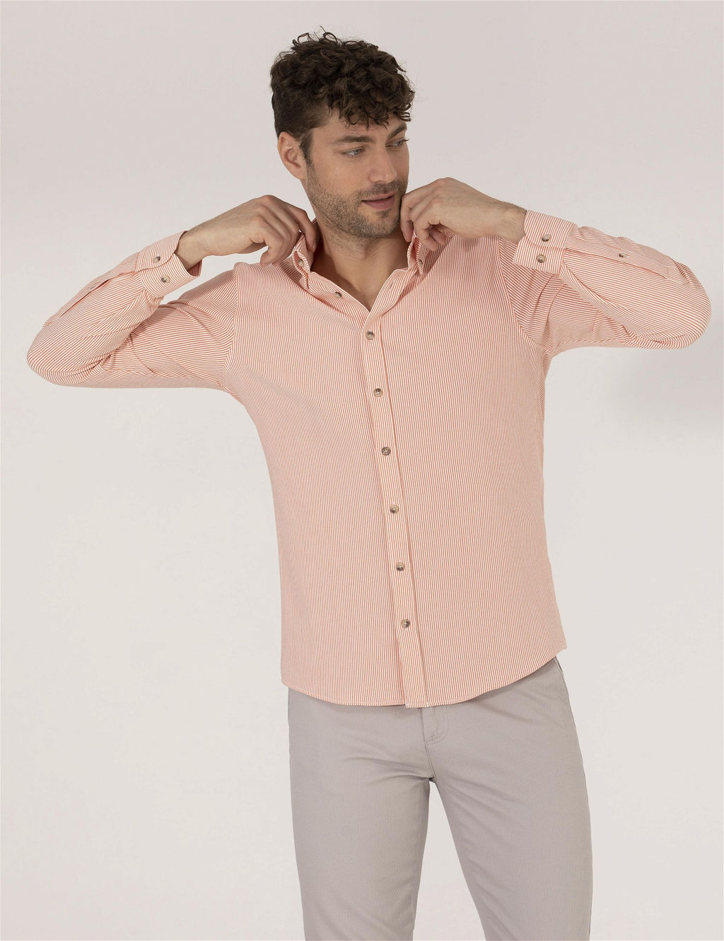 Tar__n Slim Fit Uzun Kollu G_mlek