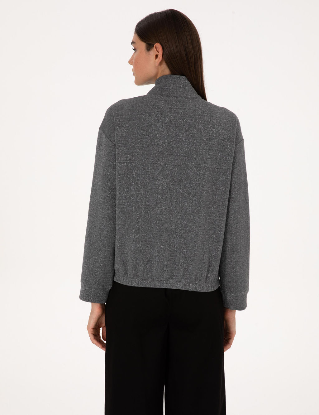 Gri Oversize Sweatshirt - Pierre cardin фото 5