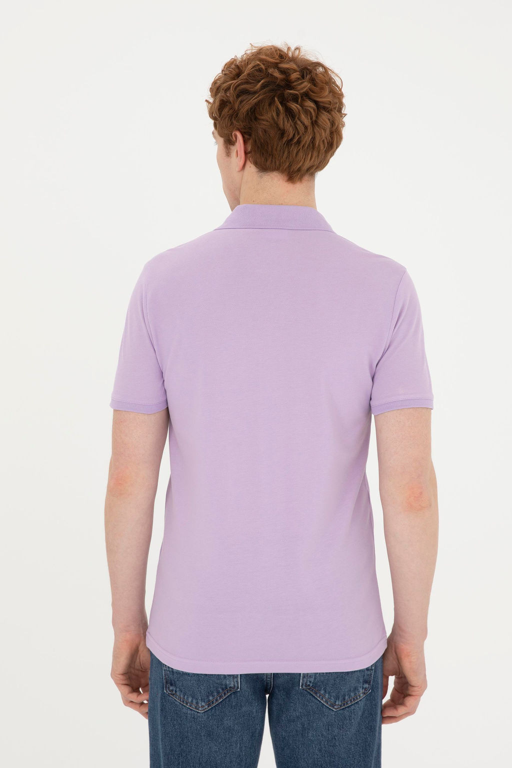 U. S. Polo Assn / Мужская сиреневая базовая футболка - U.s. polo assn фото 12