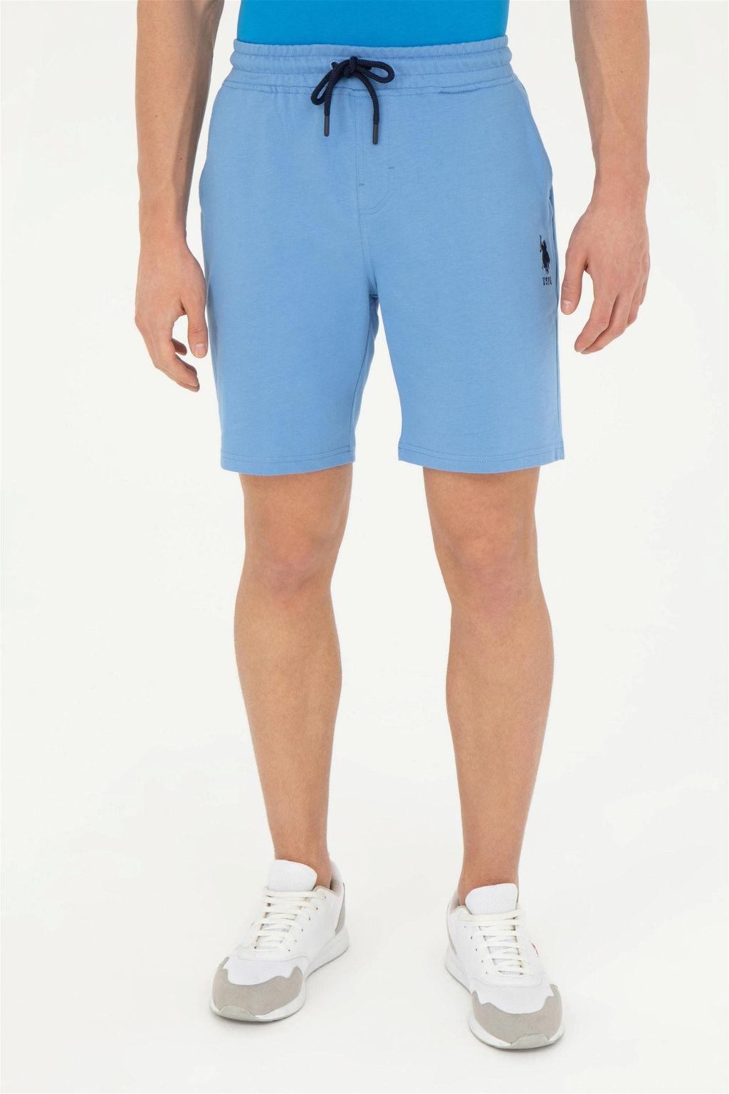 Мужские темно-синие вязаные шорты - U.s. polo assn фото 2