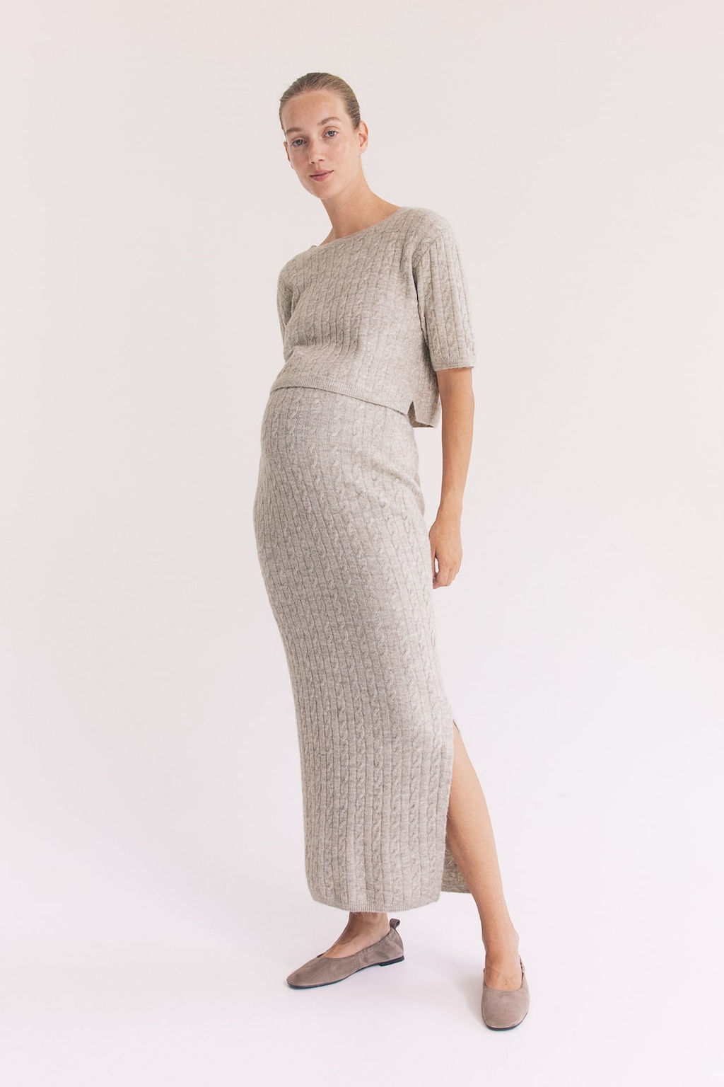 MAMA Conjunto de 2 piezas en punto trenzado - H&m фото 3