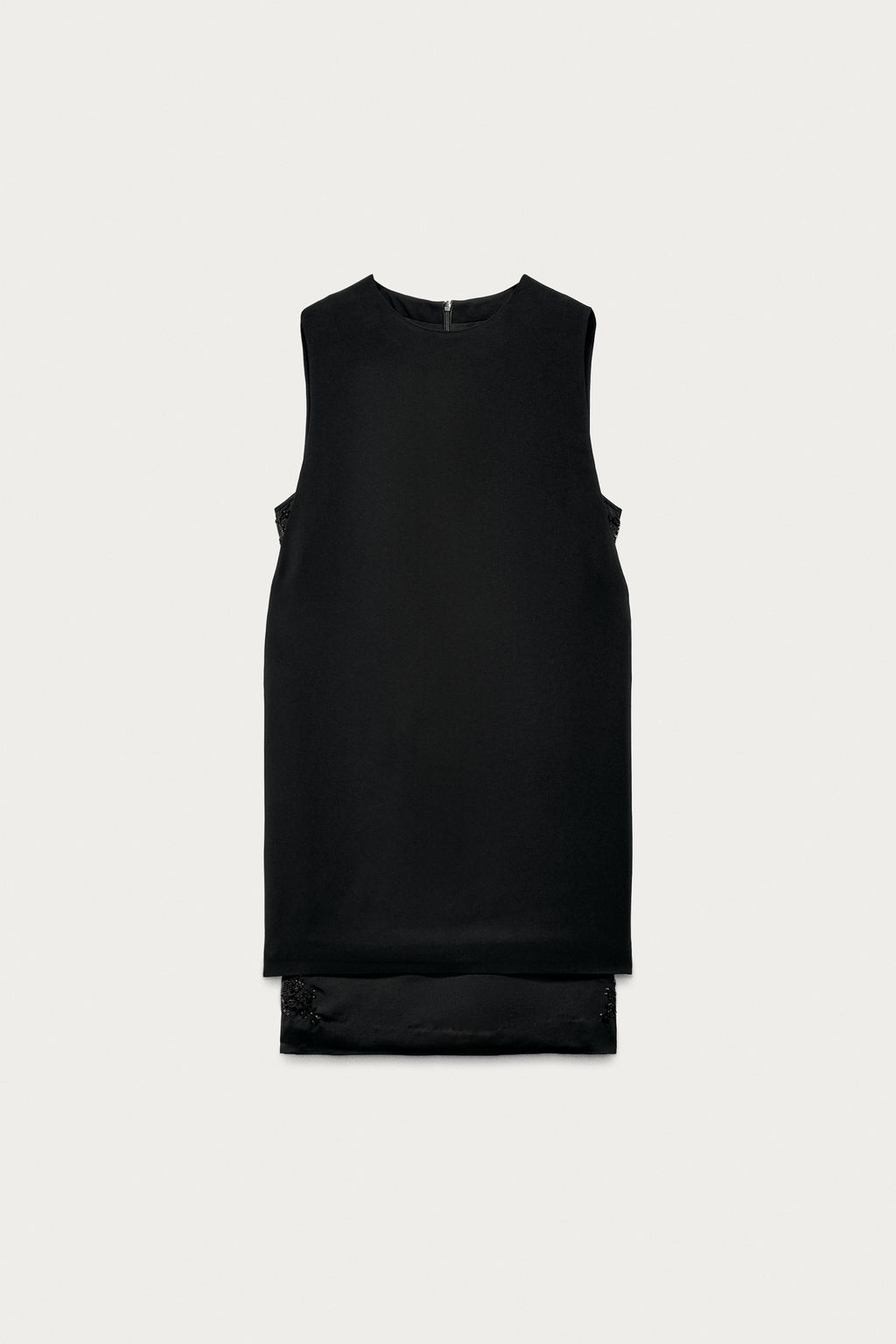VESTIDO CORTO ABALORIOS MARISA BERENSON X ZARA / Negro