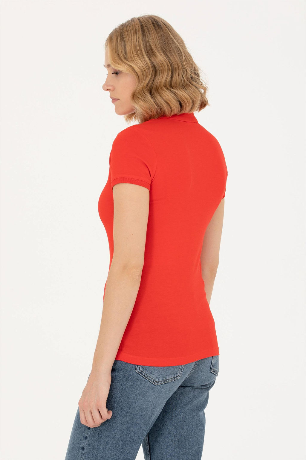 U. S. Polo Assn Женская красная базовая футболка Неожиданная скидка в корзине - U.s. polo assn фото 5