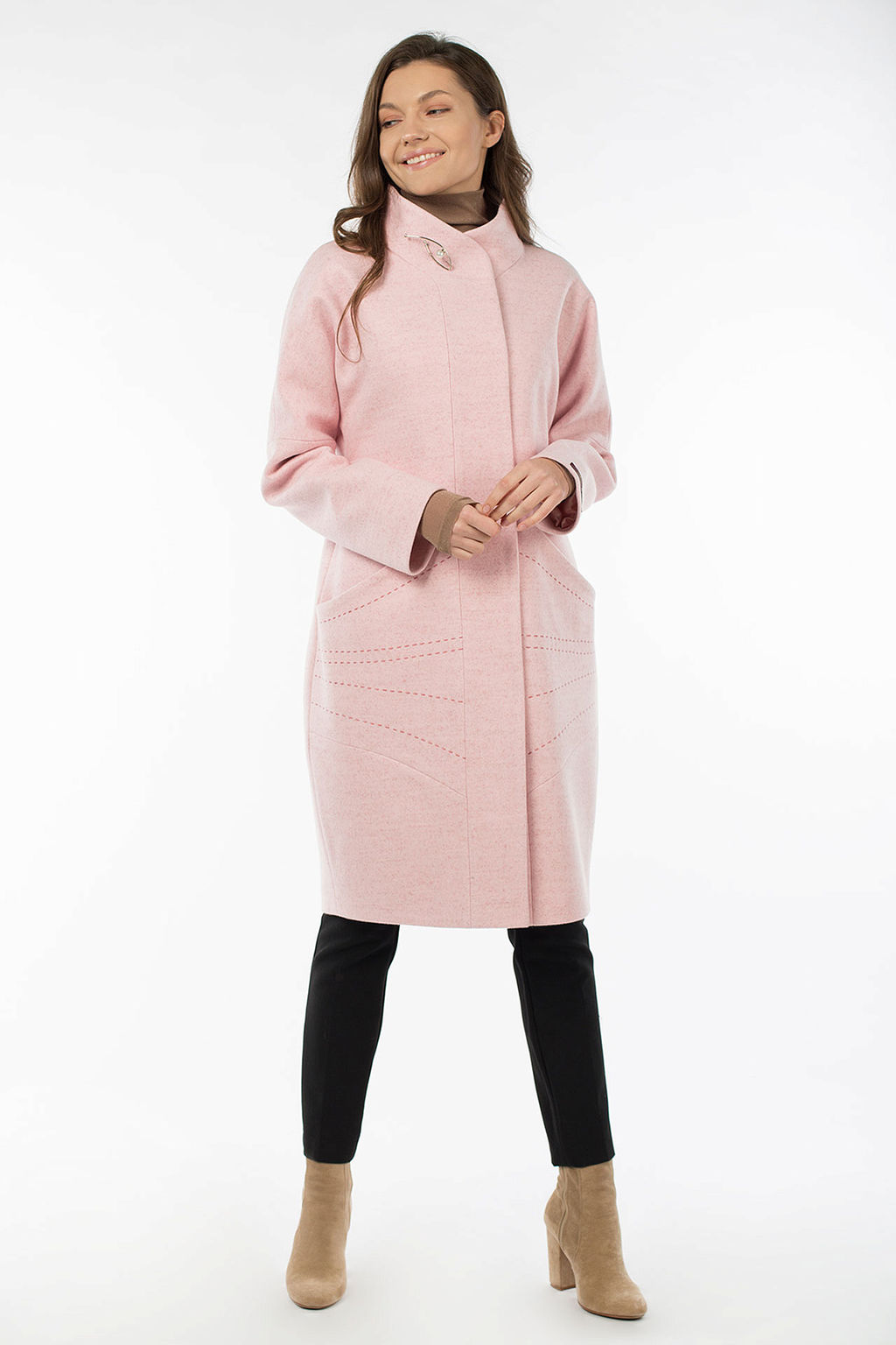 01-10829 Пальто женское демисезонное - El podio фото 4