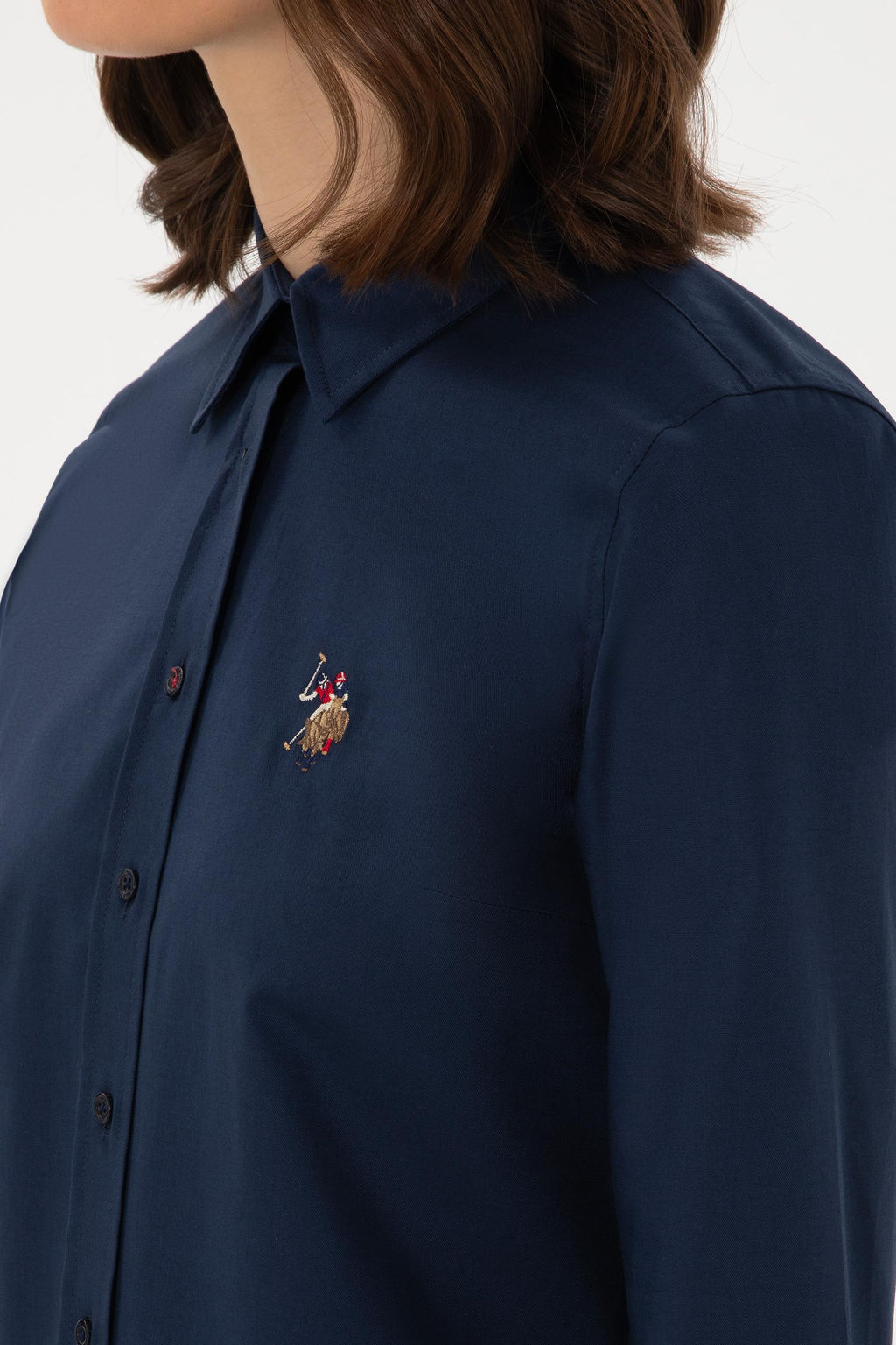 Kad_n Lacivert Uzun Kollu Basic G_mlek Sepette S_rpriz _ndirim - U.s. polo assn фото 7