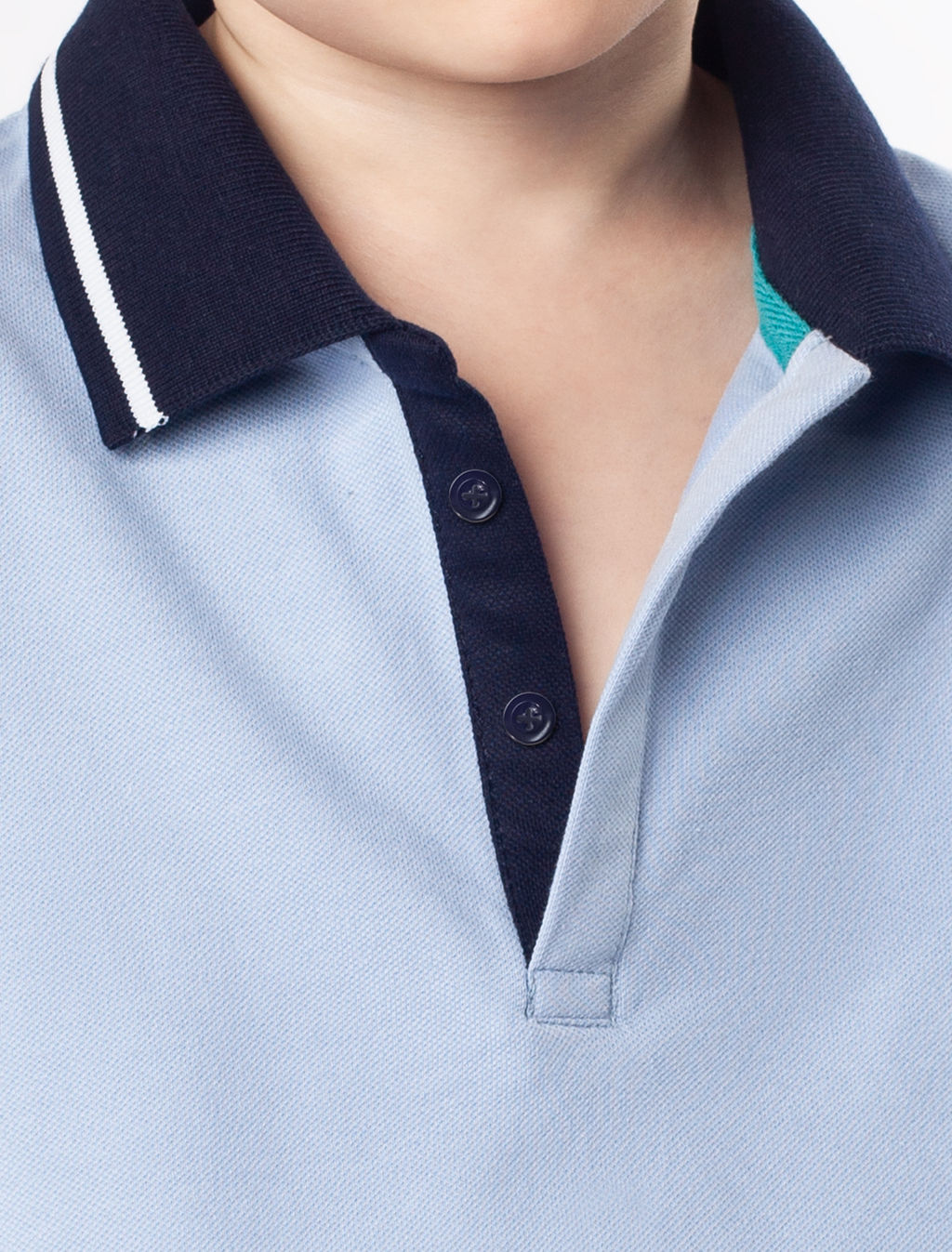 Футболка-поло из трикотажа пике с эластаном