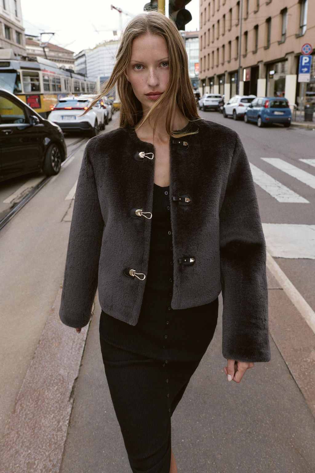 DOUBLE-FACED JACKET WITH TOGGLES - Zara фото 19