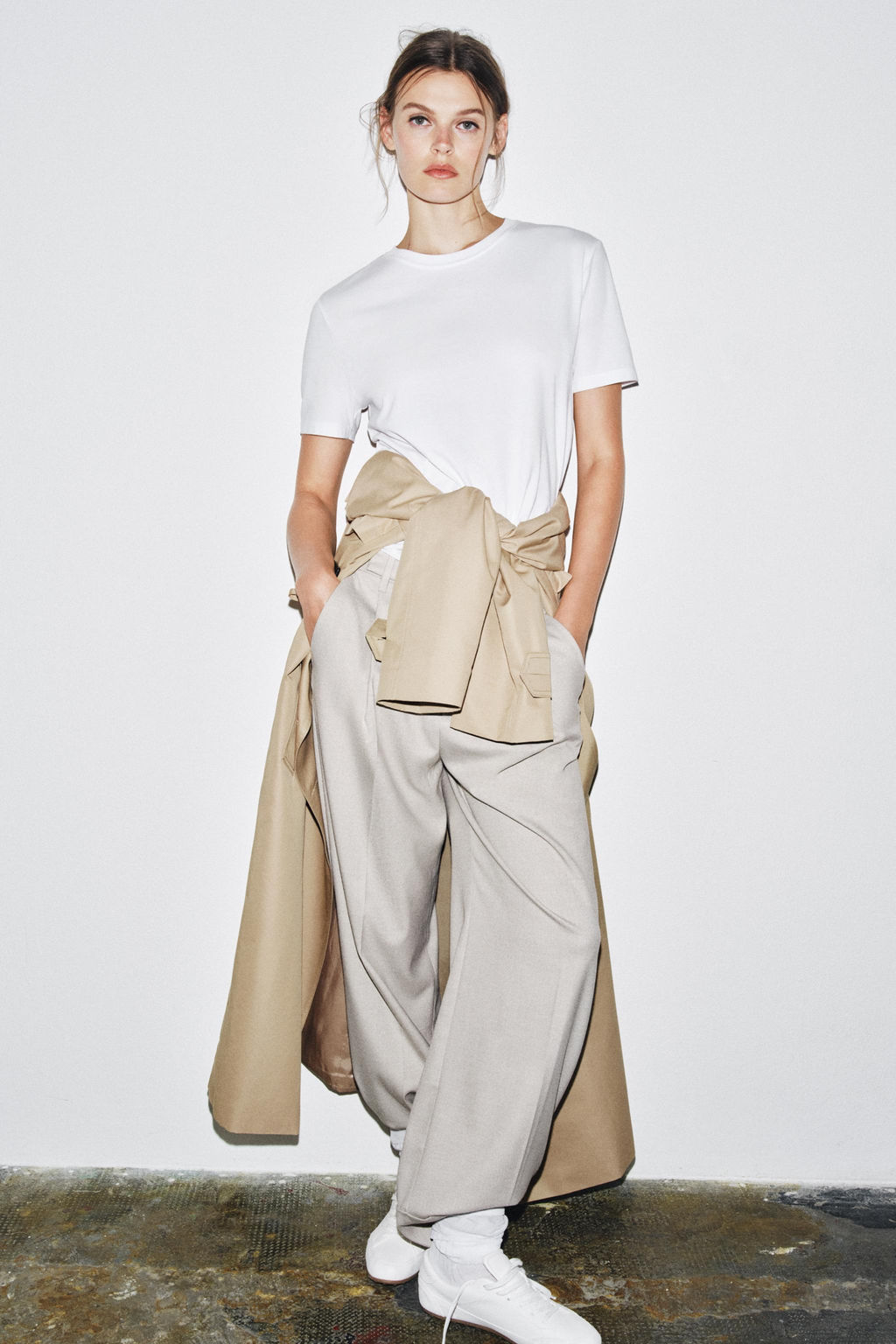 MERCERISED COTTON T-SHIRT - Zara фото 28