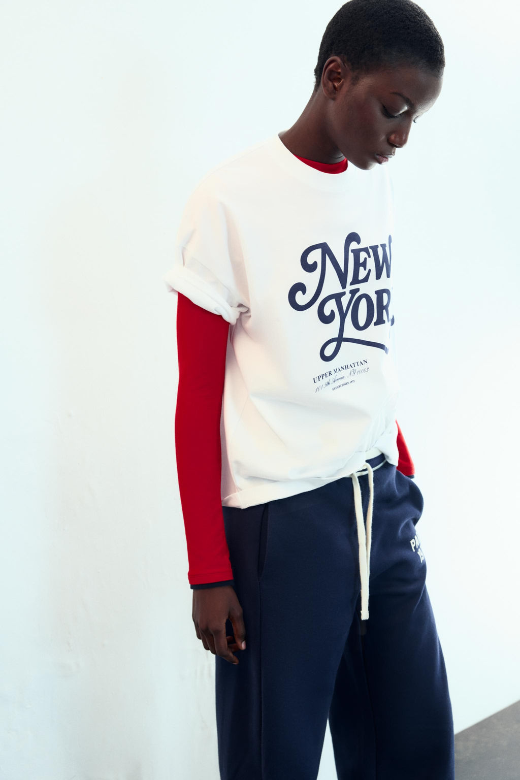 SHORT SLEEVE T-SHIRT WITH SLOGAN - Zara фото 3