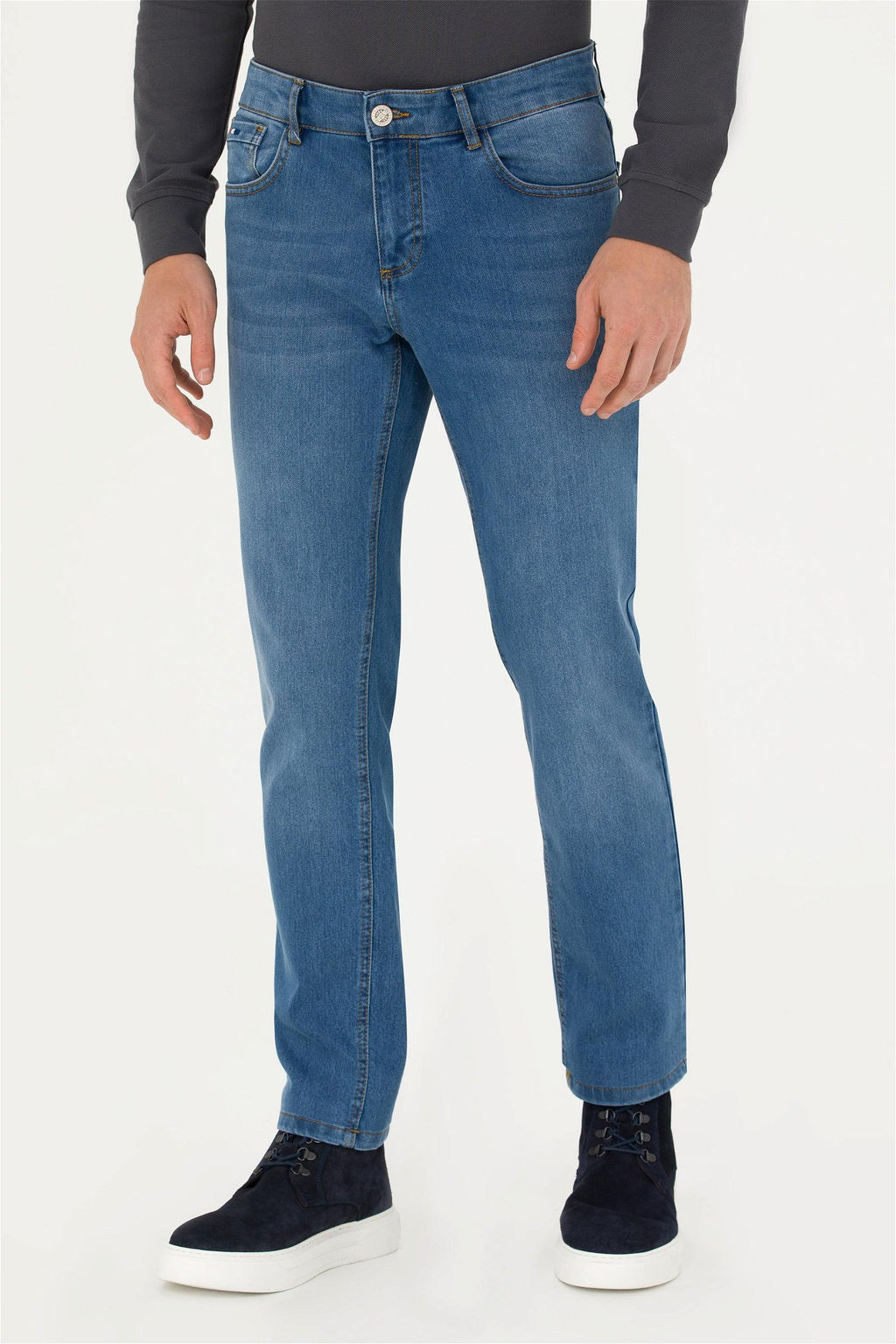 U. S. Polo Assn / Мужские голубые джинсовые брюки - U.s. polo assn фото 9