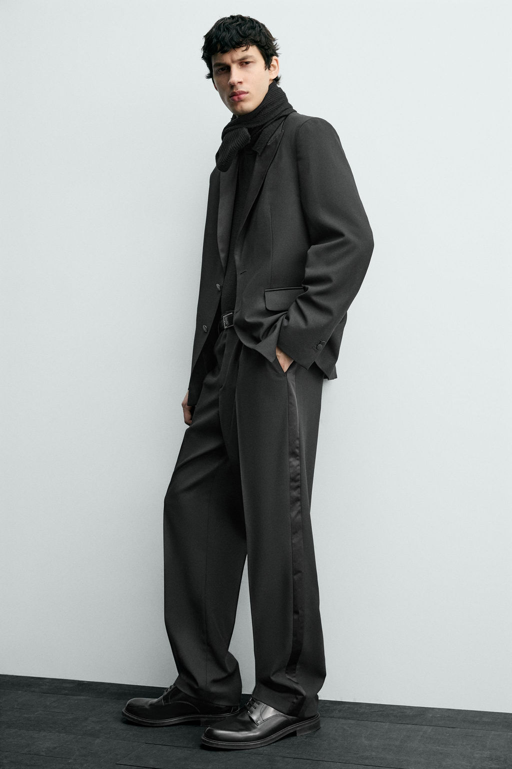 WOOL BLEND SUIT TROUSERS - Zara фото 5