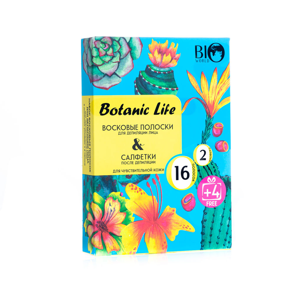 Bio World Secret Life Набор для депиляции лица для чувствительной кожи (16шт.+4шт акция) Испания