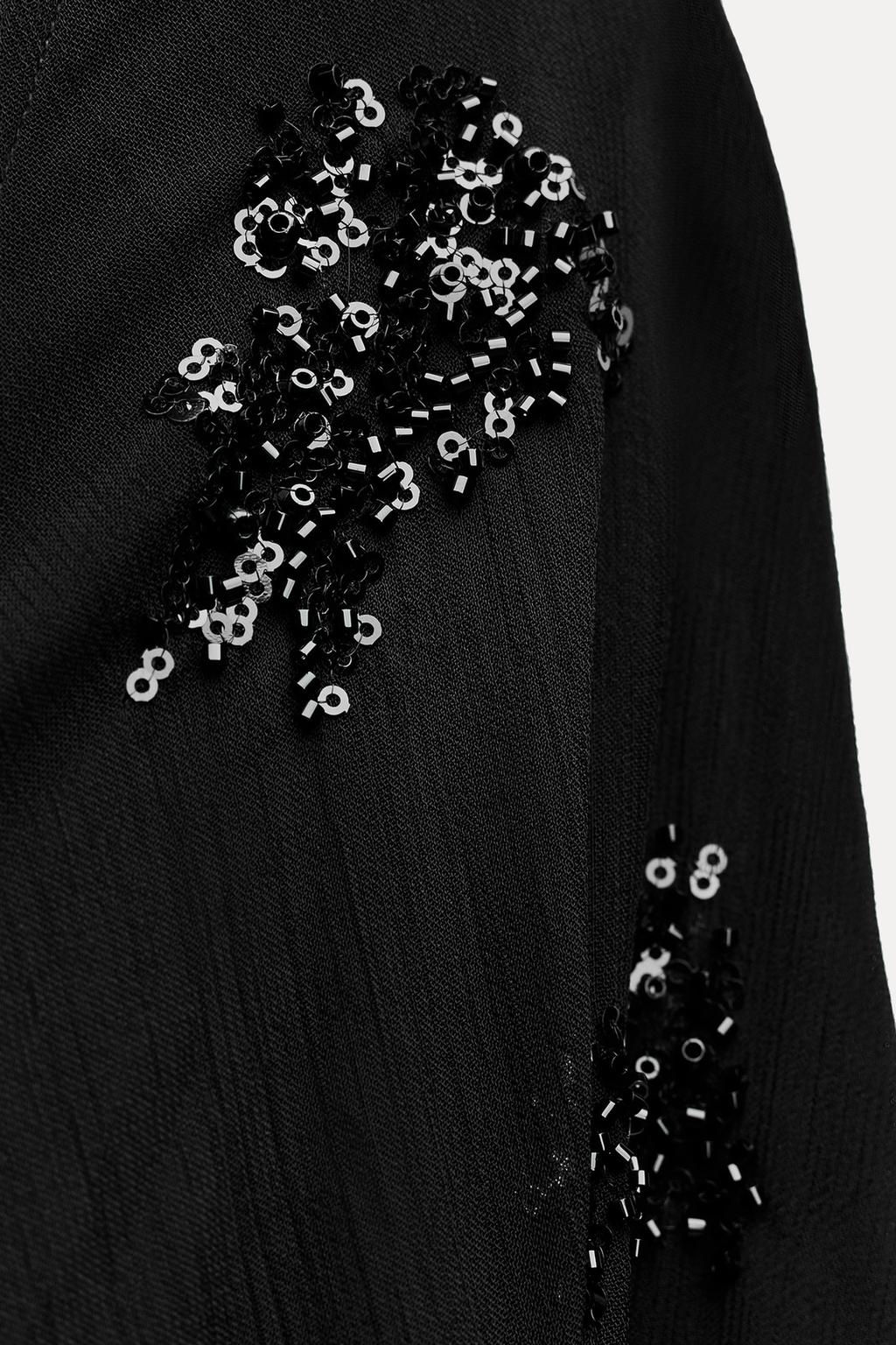 EMBROIDERED SEQUINNED DRESS ZW COLLECTION - Zara фото 4