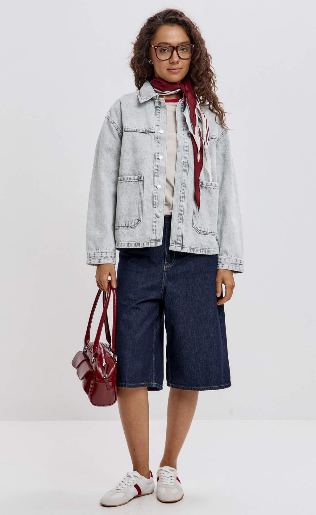 Куртка джинсовая Fine Joyce F612-1259 серый хлопок фото 8