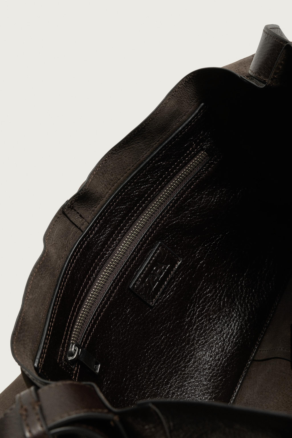 BOLSO HOMBRO PIEL / Marr?n - Zara фото 6