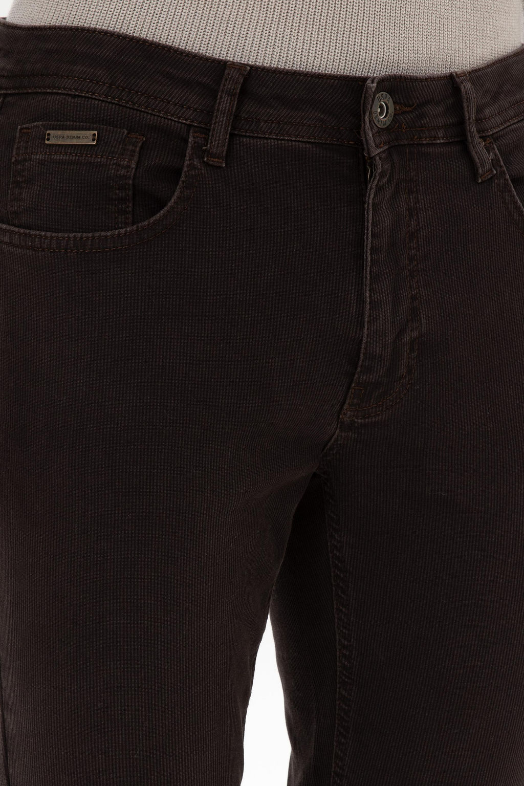 Erkek Koyu Kahverengi Slim Fit Jean Pantolon - U.s. polo assn фото 5
