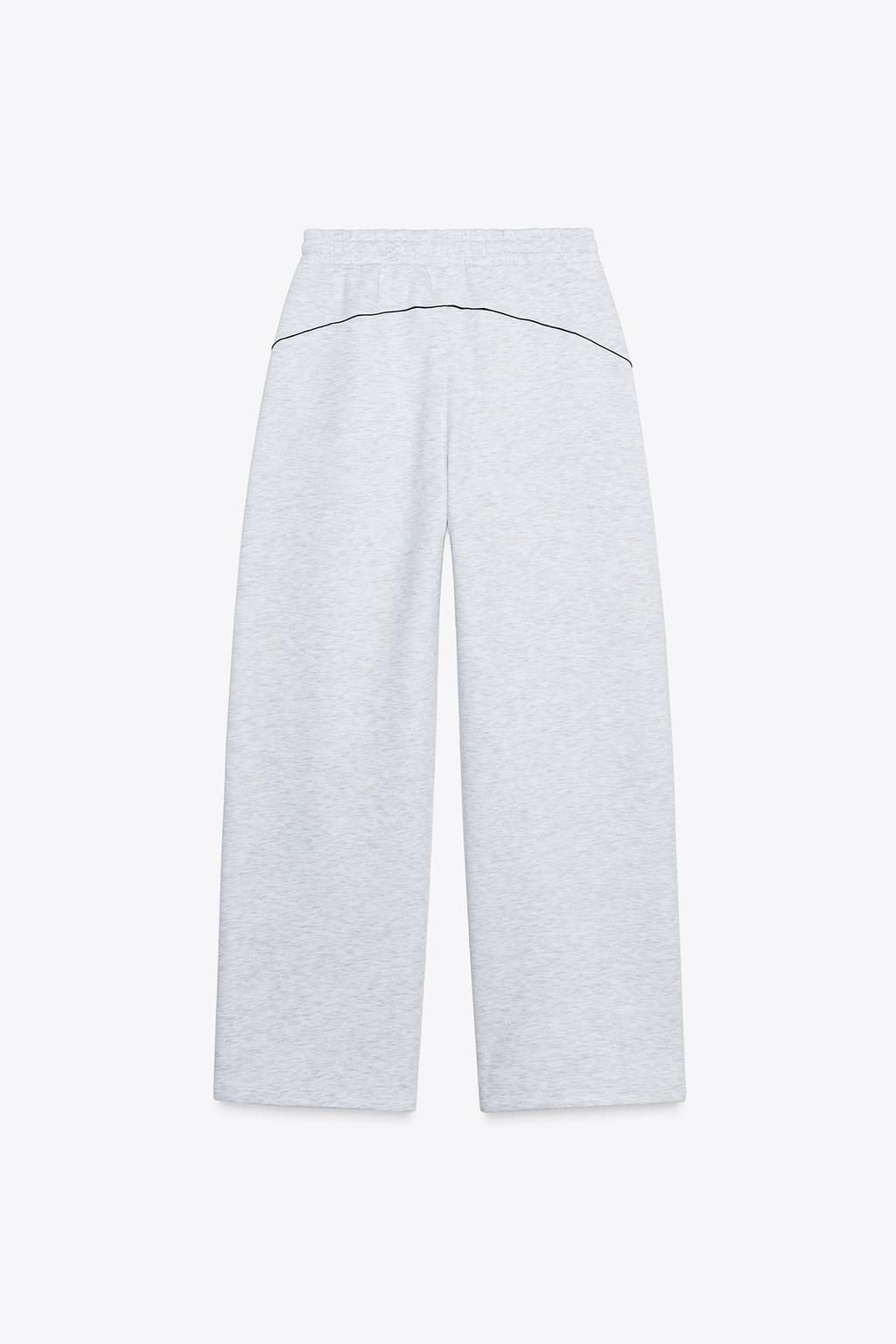 TEXT TROUSERS WITH TRIM - Zara фото 6