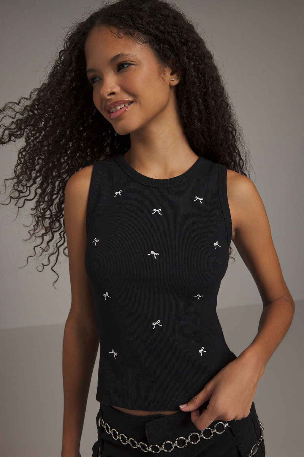 Siyah Nak?sl? Fiyonk Detayl? Fitted/Vucuda Oturan Orme Atlet TWOSS25AL00023