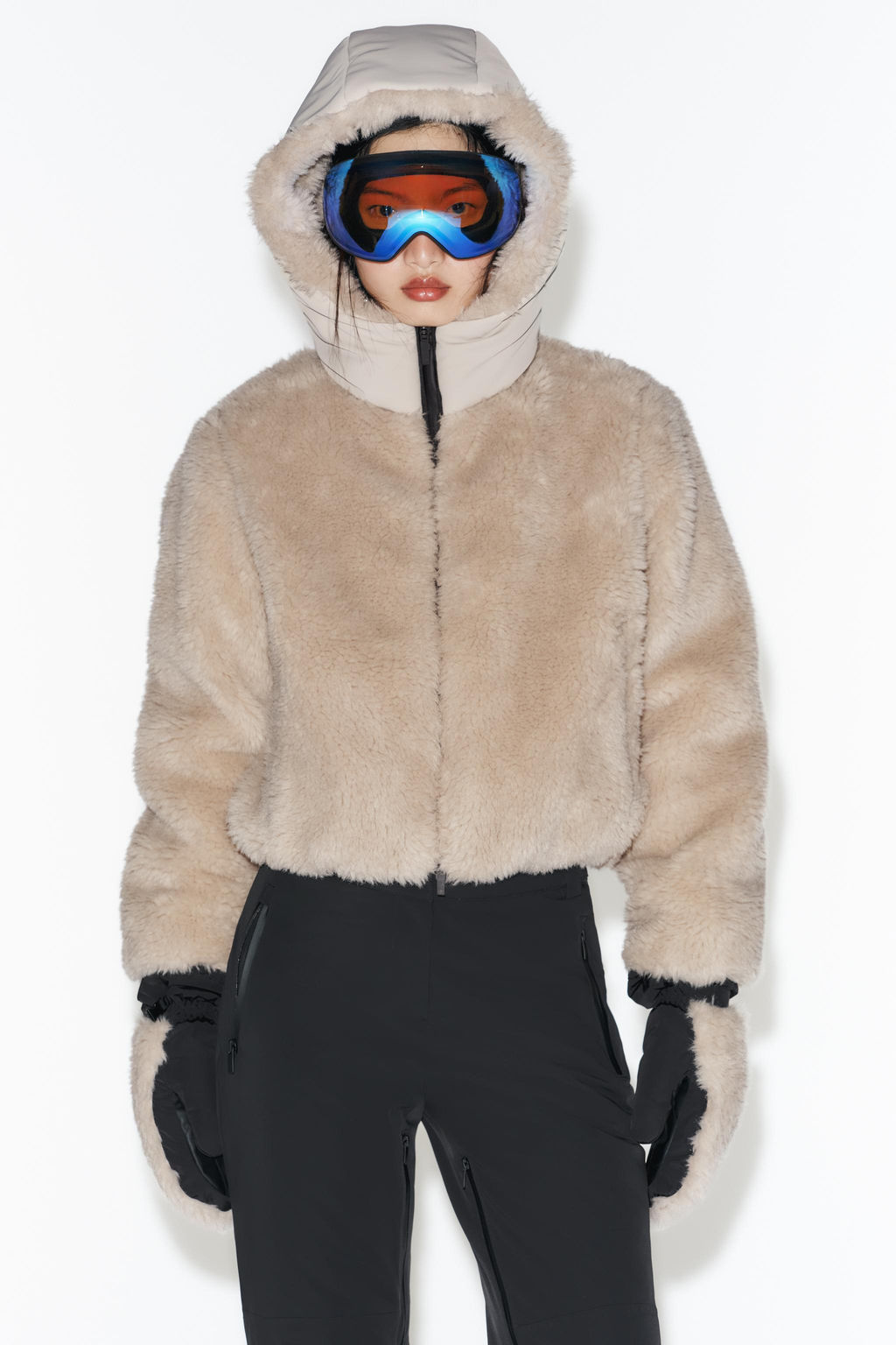 SHORT FAUX FUR HOODED COAT RECCO® TECHNOLOGY SKI COLLECTION - Zara фото 16