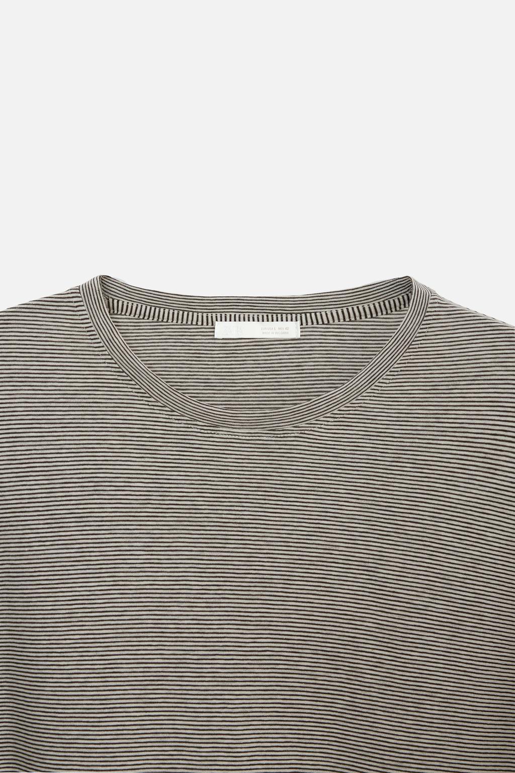 LIMITED EDITION STRIPED T-SHIRT - Zara фото 7