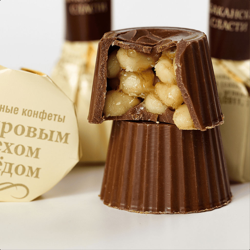 Конфеты шоколадные С кедровым орехом и медом - Абаканские Сласти фото 2