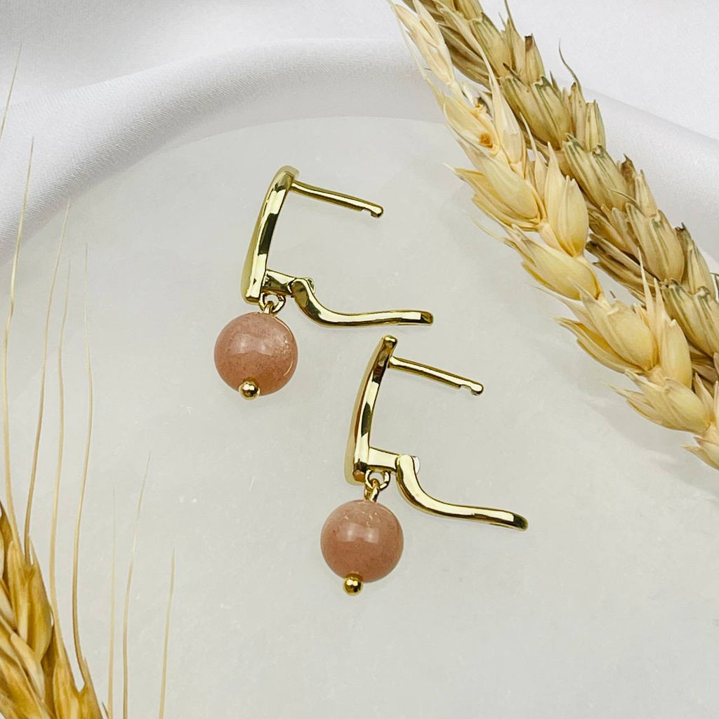 Серьги из Лунного камня